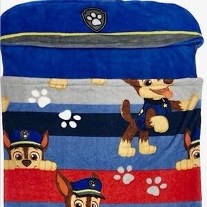 Nickelodeon Paw Patrol Chase Hooded Step in Blanket Nap Mat Measures 30 X 54 NEW